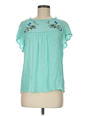 St. John's Bay Short Sleeve Blouse (view 1)