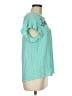 St. John's Bay 100% Rayon Teal Short Sleeve Blouse Size M (petite) - photo 4