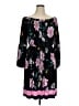 Lane Bryant Floral Black Casual Dress Size 14 - 16 Plus - photo 1
