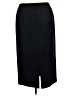 Rena Rowan 100% Wool Solid Black Wool Skirt Size 16 - photo 2