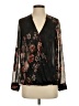 Kut from the Kloth 100% Polyester Black Long Sleeve Blouse Size XS - photo 1