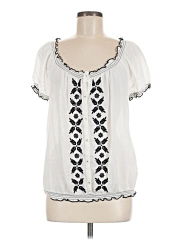 St. John's Bay Short Sleeve Blouse (view 1)