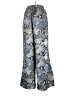 Gracia 100% Polyester Animal Print Silver Casual Pants Size S - photo 2