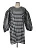 J.Crew 100% Polyester Checkered-gingham Gray Casual Dress Size L - photo 1