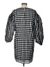 J.Crew 100% Polyester Checkered-gingham Gray Casual Dress Size L - photo 2