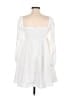 EXLURA White Casual Dress Size M - photo 2