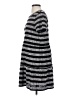 Ann Taylor LOFT Stripes Gray Casual Dress Size S - photo 5