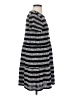 Ann Taylor LOFT Stripes Gray Casual Dress Size S - photo 4