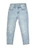 Justice 100% Polyester Polka Dots Blue Jeans Size 8 - photo 1