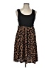 Shein Curve 100% Polyester Animal Print Brown Casual Dress Size 12 Plus (0) - photo 1
