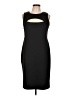 Bold Elements Solid Black Cocktail Dress Size L - photo 1