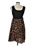 Shein Curve 100% Polyester Animal Print Brown Casual Dress Size 12 Plus (0) - photo 2