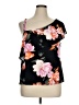 Jennifer Lopez Black Short Sleeve Top Size XL - photo 1