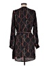 Collective Concepts 100% Polyester Argyle Black Casual Dress Size M - photo 2