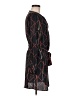 Collective Concepts 100% Polyester Argyle Black Casual Dress Size M - photo 4