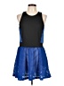 lucy Graphic Blue Cocktail Dress Size L - photo 1