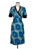 Marciano Print Blue Cocktail Dress Size M (estimated) - photo 1