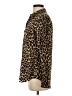 Equipment Animal Print Brown Long Sleeve Blouse Size S - photo 5