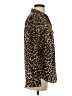 Equipment Animal Print Brown Long Sleeve Blouse Size S - photo 4