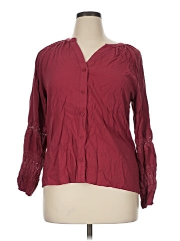 Maurices Long Sleeve Blouse (view 1)