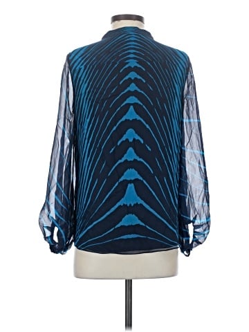 Diane von Furstenberg Long Sleeve Silk Top (view 2)