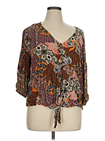 New Directions 3/4 Sleeve Blouse (view 1)