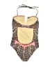 Mara Hoffman Paisley Pink Yellow One Piece Swimsuit Size S - photo 2