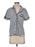 J.Crew Stripes White Short Sleeve Blouse Size S - photo 1