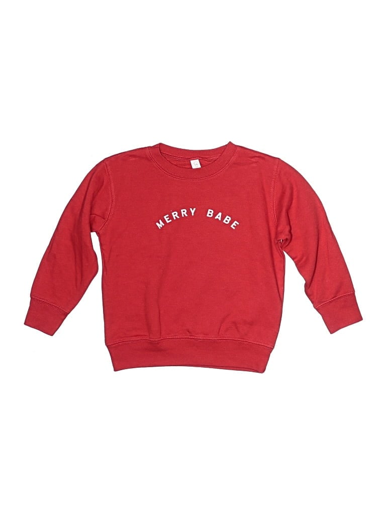 Pre-owned Rabbit Skins Kids' Pullover Sweater In Red