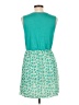 Charming Charlie 100% Polyester Print Teal Casual Dress Size L - photo 2