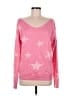 Assorted Brands 100% Acrylic Stars Pink Pullover Sweater Size M - photo 1