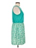 Charming Charlie 100% Polyester Print Teal Casual Dress Size L - photo 4