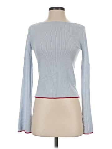 Madewell Flared-Sleeve Boatneck Sweater in Merino Wool-Silk Blend (view 1)