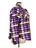 Unbranded Plaid Purple Long Sleeve Blouse Size 4X - photo 4