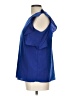 Juicy Couture 100% Polyester Solid Blue Short Sleeve Blouse Size L - photo 5