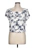 BCX White Short Sleeve Blouse Size L - photo 1