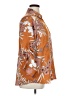 Express Outlet 100% Polyester Floral Orange 3/4 Sleeve Blouse Size XL - photo 4