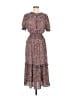 Max Studio Paisley Brown Casual Dress Size M - photo 1