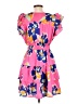 Entro 100% Polyester Tropical Pink Casual Dress Size L - photo 2