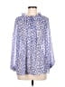 Boden 100% Polyester Blue Long Sleeve Blouse Size 6 - photo 1