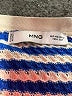 MNG Stripes Blue Casual Dress Size 2 - photo 7