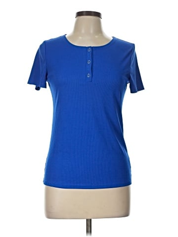 Shein Short Sleeve Henley (view 1)