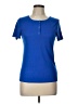 Shein Blue Short Sleeve Henley Size 12 - photo 1