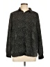 H&M 100% Polyester Polka Dots Black Long Sleeve Blouse Size 10 - photo 1