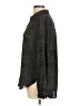 H&M 100% Polyester Polka Dots Black Long Sleeve Blouse Size 10 - photo 5