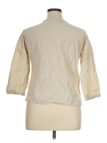 Unbranded 3/4 Sleeve Button-Down Shirt (view 2)