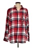 Gap Plaid Red Long Sleeve Button-Down Shirt Size XL - photo 1