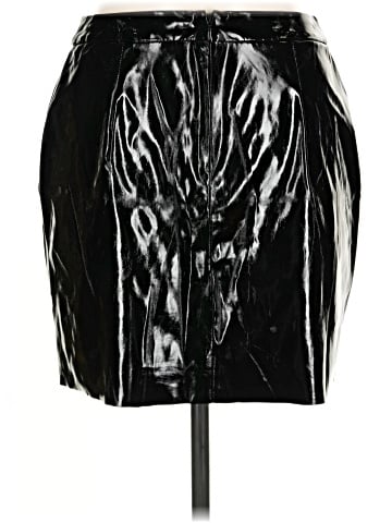 Topshop Faux Leather Skirt (view 2)