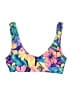 Stone Fox Swim Tropical Blue Swimsuit Top Size L - photo 1