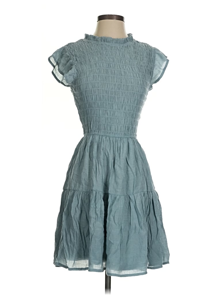 Pre-owned Mine Casual Dress In Teal